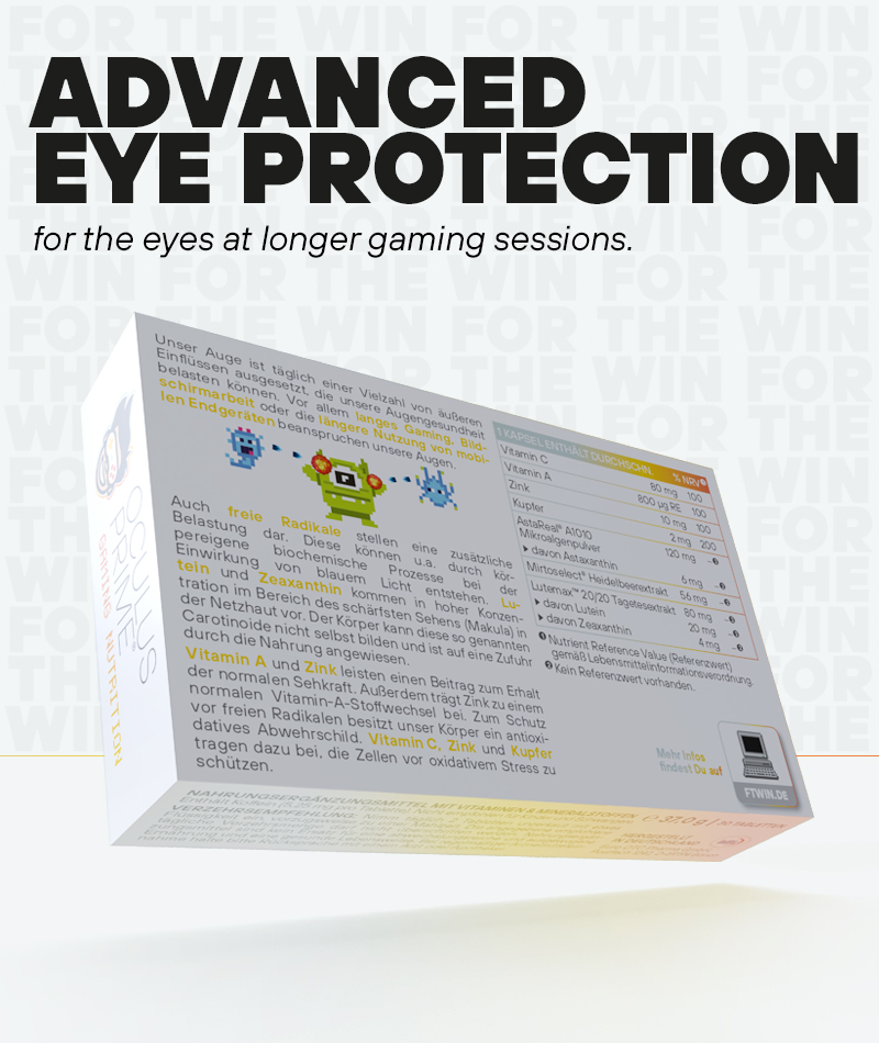 FTWIN Oculus Prime Advanced Eye Protection Gaming Nutrition Supplement