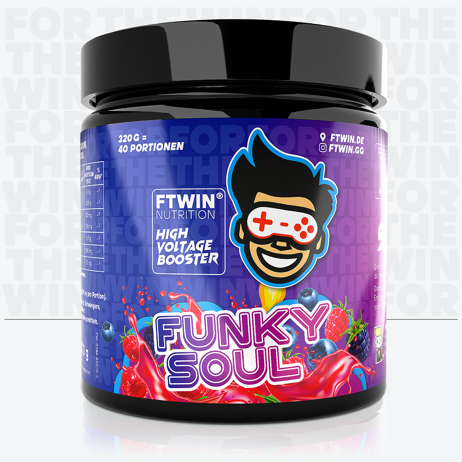 FTWIN High Voltage Gaming Booster – Funky Soul Flavour
